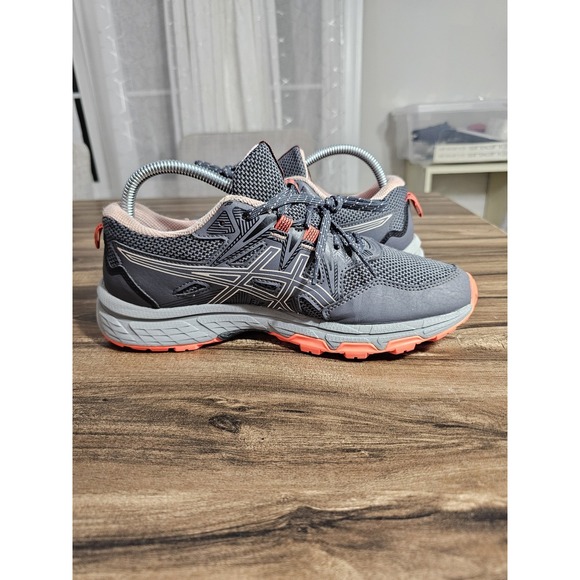 ASICS Women's Gel-Venture 8 Running Shoes Grey/Orange | Women's Size 8.5 Wide - Picture 11 of 16